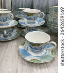 Pretty Jenna Clifford Teacups and Crockery