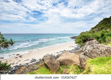 A pretty little beach at Burleigh heads,Gold coast,Queensland,Australia