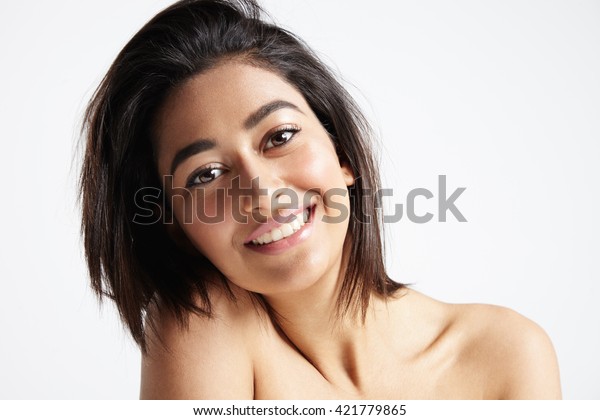 Pretty Maroccan Girl Straight Hair Nice Stock Photo Edit Now