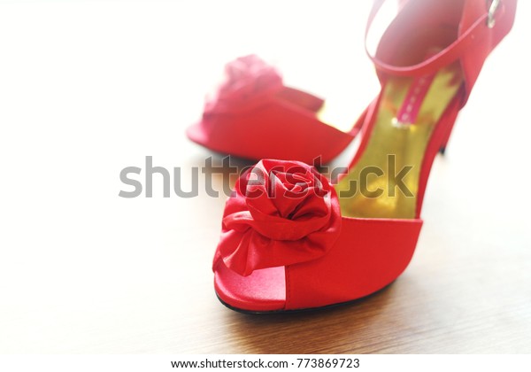 pretty red shoes