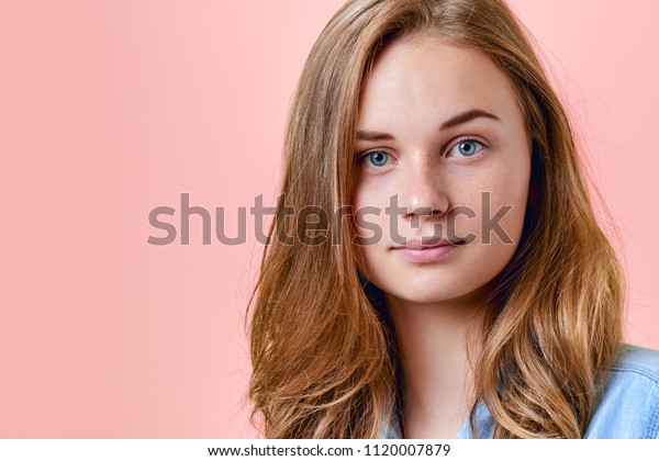 Pretty Redhead Teenage Girl Blue Eyes Stock Photo Edit Now