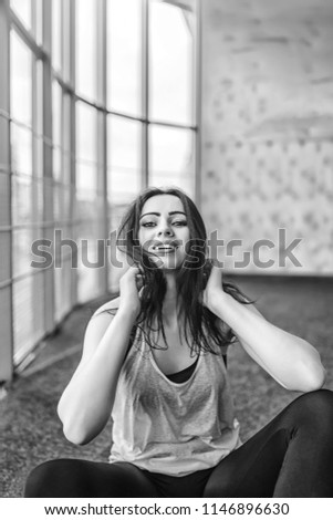 Similar – Image, Stock Photo woman in irreverent pose