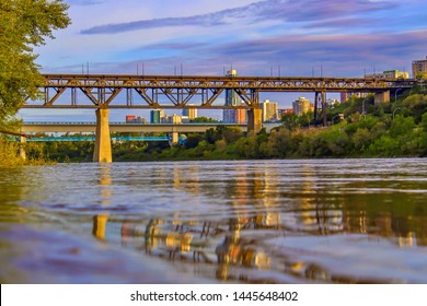 A Pretty Summer River Valley Scene