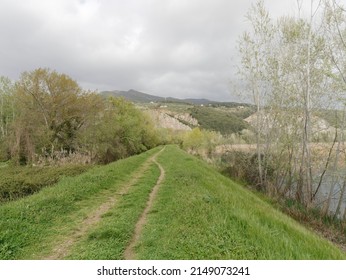 Pretty View Of The Tuscan Countryside In The Province Of Massa Carrara Italy