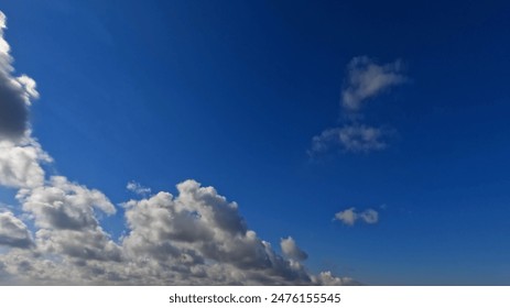 pretty white clouds nebulosity cloudscape background - photo of nature