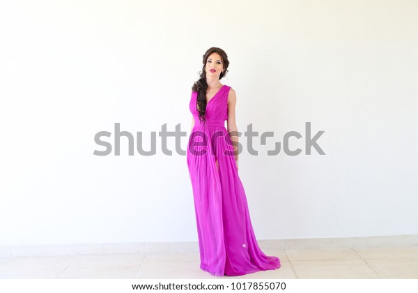 pretty woman purple dress