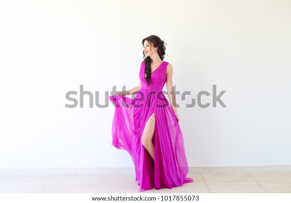 pretty woman purple dress