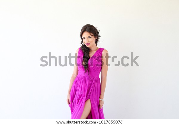 pretty woman purple dress