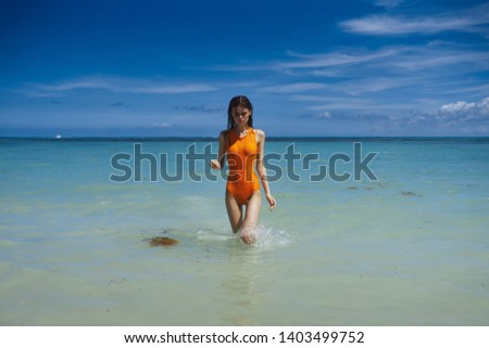 Similar – Image, Stock Photo maldives hip-high Maldives