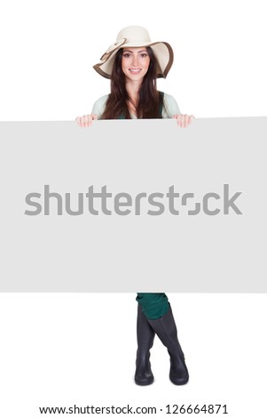 Similar – Image, Stock Photo smiling young woman leaning against a wall