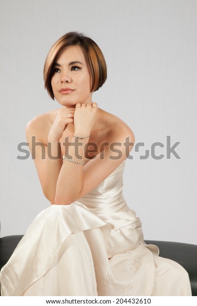 Pretty Woman Short Hair Wearing Formal Stock Photo Edit Now