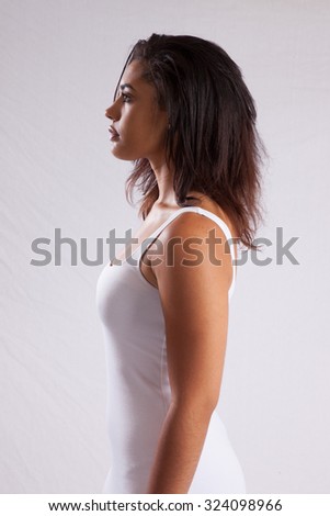 Similar – Woman in white dress