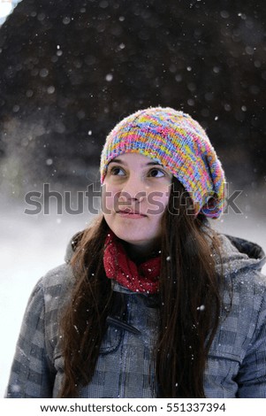 Similar – Image, Stock Photo Little Uli Winter Snow