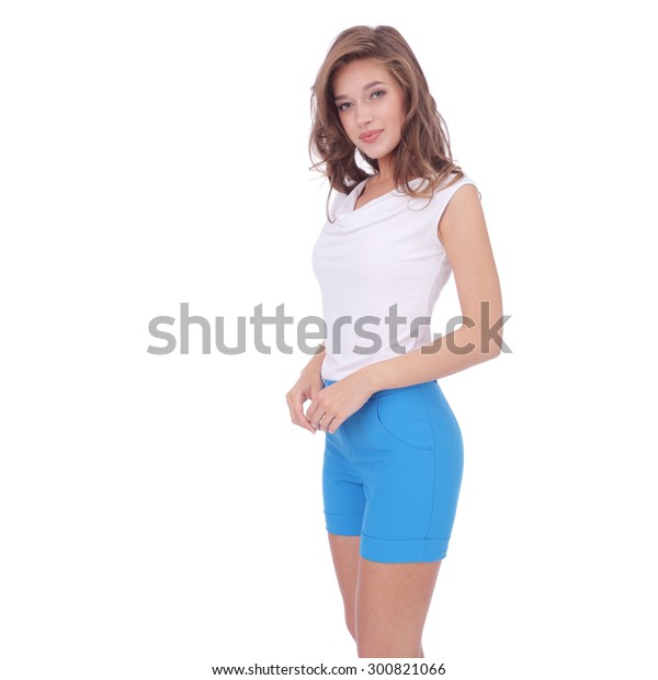 girl wearing short shirt
