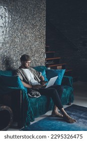 Pretty Young Handsome Man Using Laptop in cafe, outdoor portrait business man, hipster style, internet, smartphone, office, Bali Indonesia, holding, mac OS, manager, freelancer , watch, cappuccino