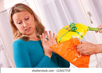 Pretty Young Woman Is Pissed Off Bad Gifts