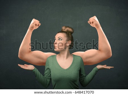 Close up of woman back with flexing her muscles in sweat on skin