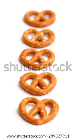 Similar – Image, Stock Photo Salted pretzels on wooden background