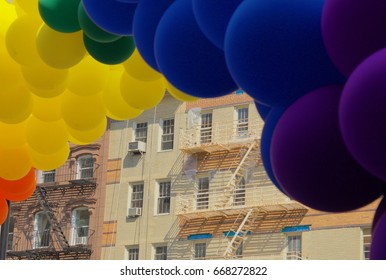 Pride Balloon Rainbow In New York City