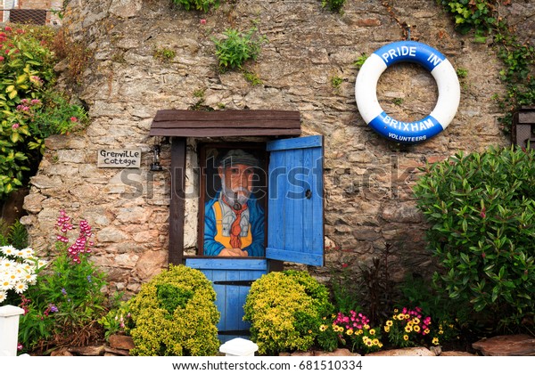 Pride Brixham Small Cottage Garden Scene Stock Photo Edit Now