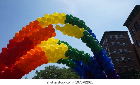 Pride Rainbow Balloon Arch