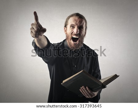 Priest doing a sermon
