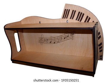 Prima Bookshelf Est A Maximo Piano Ex Cap Domi. Musicus Est Bookshelf. Hand Made