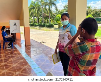 Primary Care Team , Physical Examination, VA Eyes , Eye Examination, Hct , At School, 22 June 2022, Buriram Province.