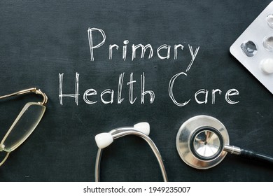 Primary health care is shown on the photo using the text