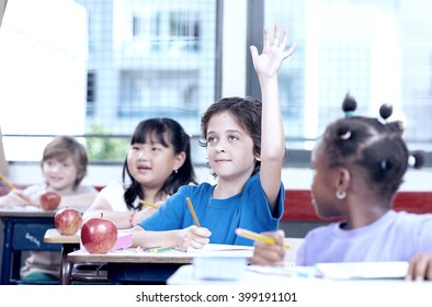 Primary Multi Ethnic School Scene.