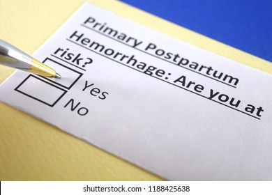 Primary Postpartum Hemorrhage: Are You At Risk? Yes Or No