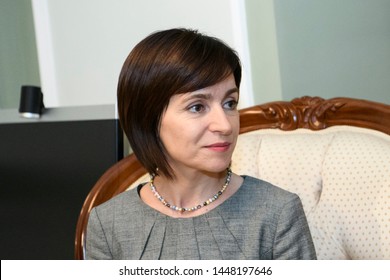 Prime Minister Of The Republic Of Moldova Maia Sandu During Visit To Kyiv, Ukraine. 11-07-2019