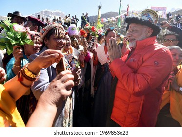 The Prime Minister, Shri Narendra Modi At Muktinath Temple, In Nepal On May 1, 2021.