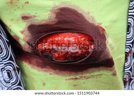 Primed breakdown wound  for practice