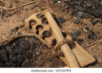 a primitive friction fire making set.  - Powered by Shutterstock