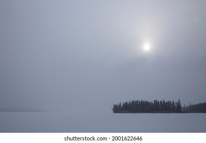 Prince Albert National Park In Winter Saskatchewan Waskesiu