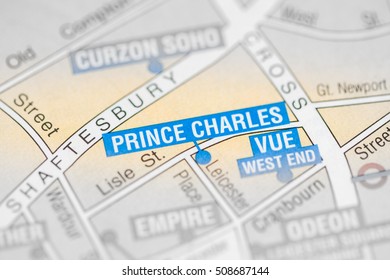 Prince Charles Cinema. London, UK Map.