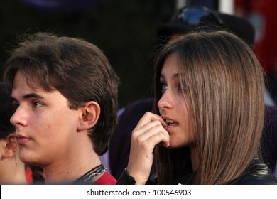 Prince Jackson, Paris Jackson At Michael Jackson Immortalized At Grauman's Chinese Theatre, Hollywood, CA 01-26-12