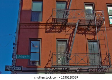 Prince Street NYC Soho Buildings Street Sign Lower East Side