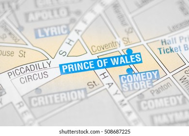 Prince of Wales Cinema. London, UK map.