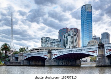 Princes Bridge And The Southbank Of The Melbourne CBD