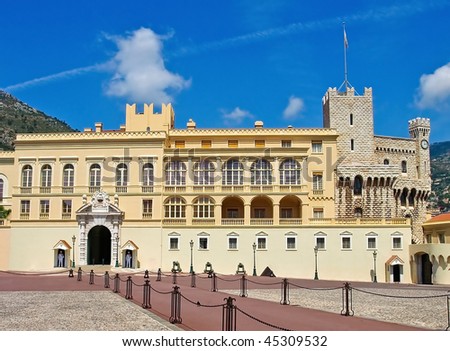 Prince's Palace of Monaco, the official residence of the King.