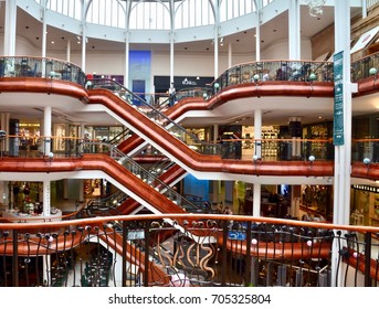 Princes Square Shopping Mall In Glasgow Buchanan Street. Glasgow Scotland UK
August  2017