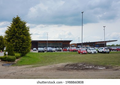 Princess Royal Sports Arena On The Edge Of The Town Being Used For NHS COVID 19 Vaccinations. Boston Lincs. UK. May 2021