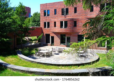 PRINCETON, NJ -14 JUN 2020- View Of A Brick Residential College On The Ivy League Campus Of Princeton University In New Jersey, United States.