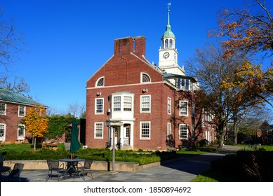 PRINCETON, NJ -2 NOV 2020- View Of The Campus Of The Postdoctoral Research Center Institute For Advanced Study (IAS), Located In The Woods On Einstein Drive In Princeton, NJ.