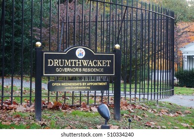 PRINCETON, NJ -5 NOV 2016- Located On Stockton Street In Princeton, Drumthwacket Is The Official Residence Of The Governor Of New Jersey. Chris Christie Is The Current NJ Governor.