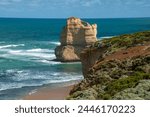 Princetown Australia, view of ocean with sandstone rock formation