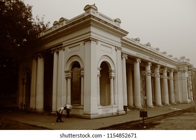 Prinsep Ghat On A Cold Foggy Morning, Calcutta (Kolkata), India