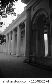 Prinsep Ghat On A Cold Foggy Morning, Calcutta (Kolkata), India